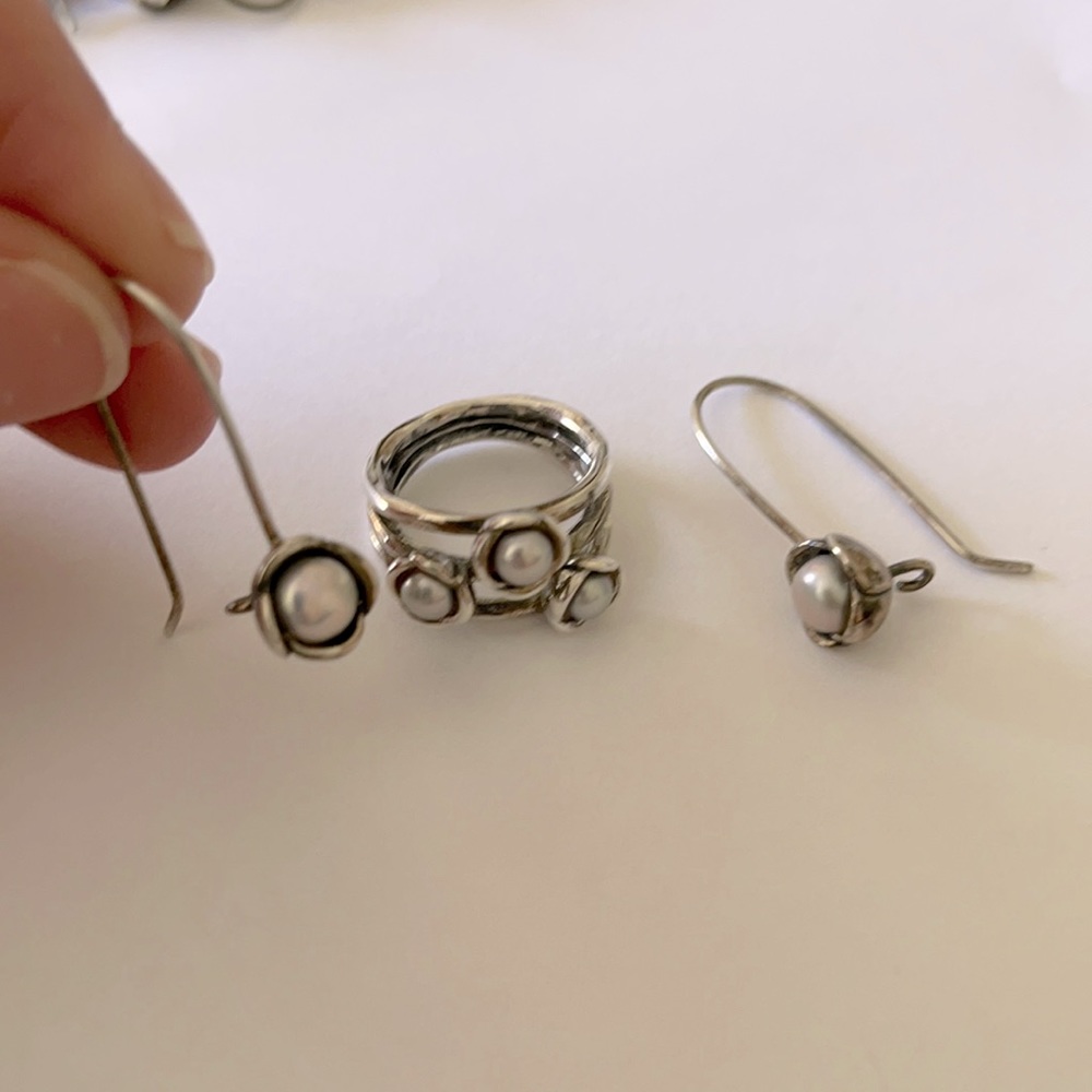 Matching earring/ring set
